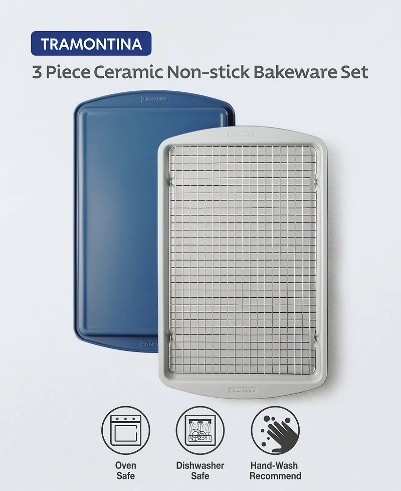 Tramontina Ceramic 3-Pc. Nonstick Bakeware Set