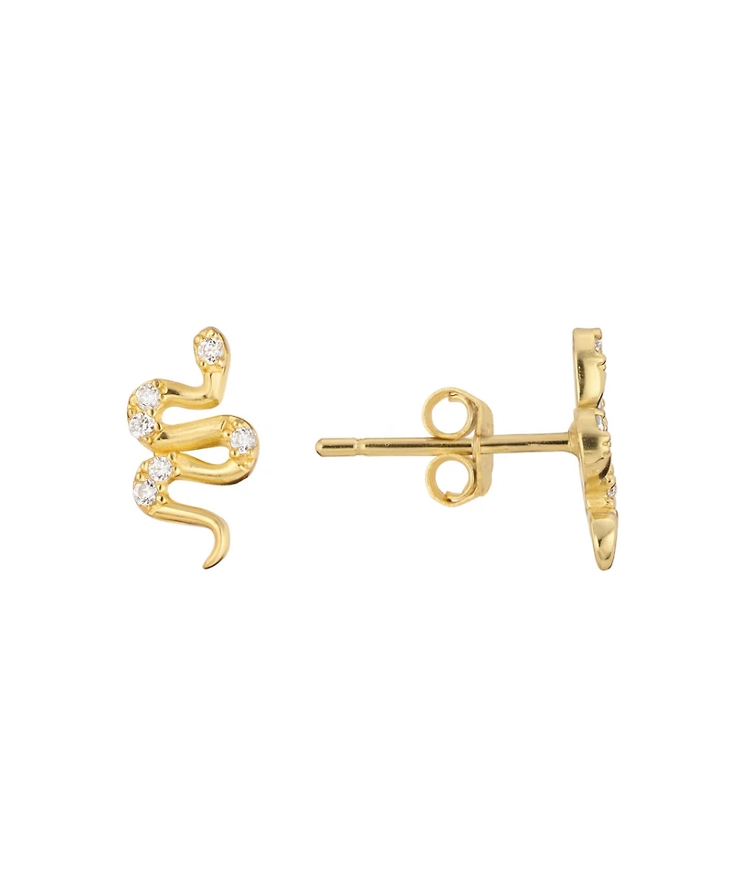 Macy's Cubic Zirconia Snake Stud Earring