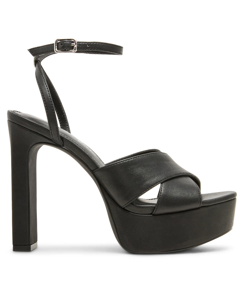 Madden Girl Women's Amber Round Toe Platform Dress Sandals