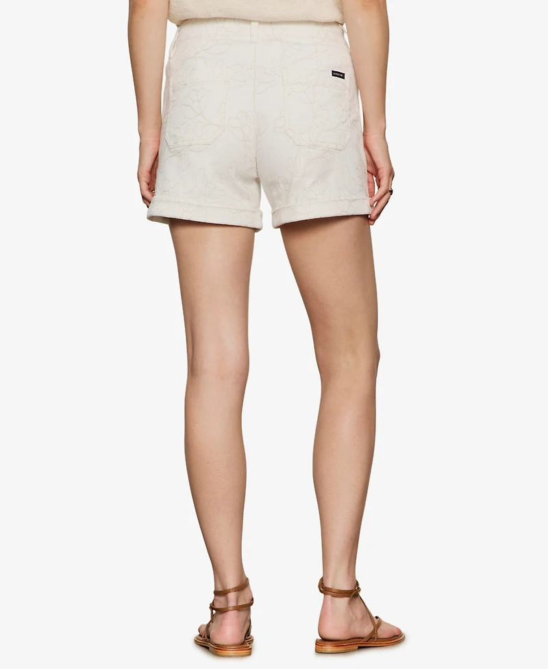 Sanctuary Women's Impact Embroidered Denim Shorts