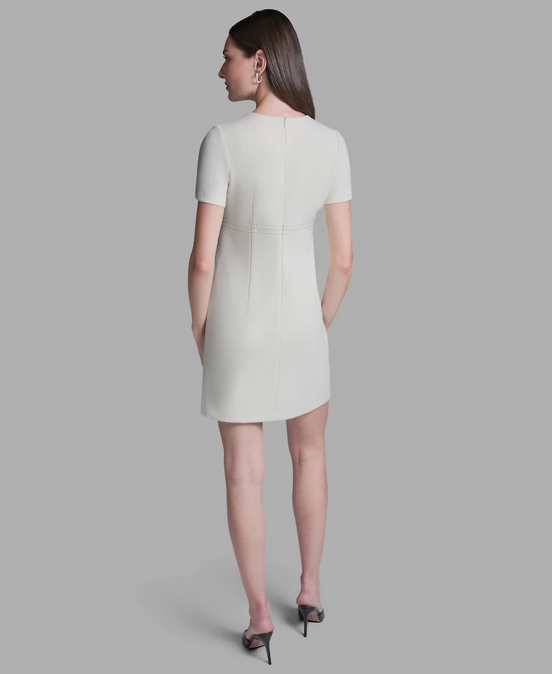 Bcbg Women's Crewneck A-Line Mini Dress