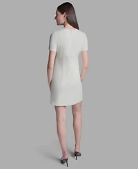 Bcbg Women's Crewneck A-Line Mini Dress