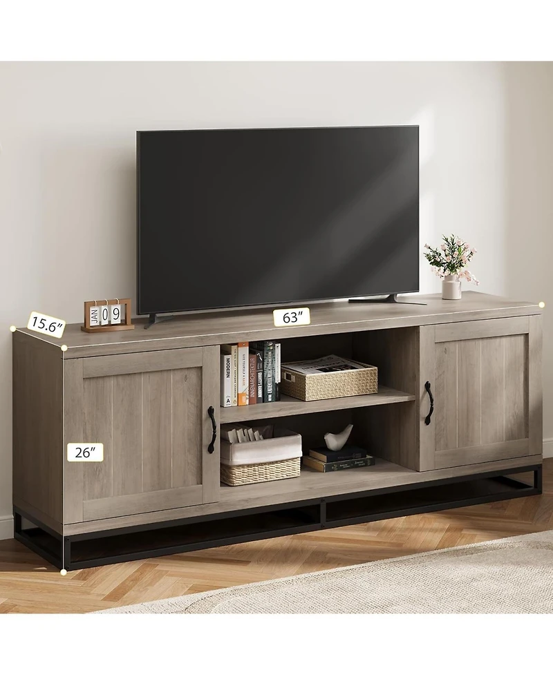 gaomon Farmhouse Tv Stand Entertainment Center, for Living Room & Bedroom