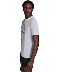 Karl Lagerfeld Paris Men's Short-Sleeve Arch Logo Rashguard