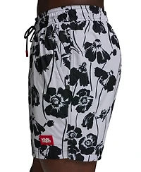 Karl Lagerfeld Paris Men's Printed Volley Shorts