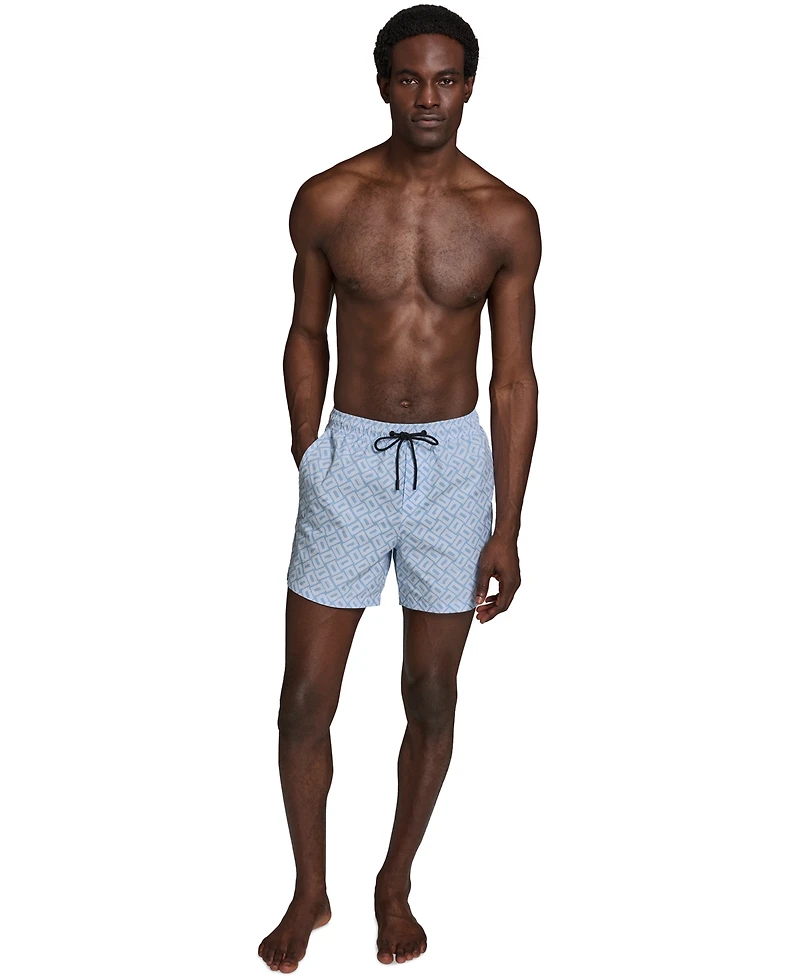 Karl Lagerfeld Paris Men's Printed Volley Shorts