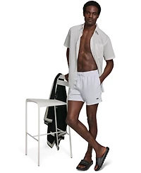 Karl Lagerfeld Paris Men's Logo Patch Volley Shorts
