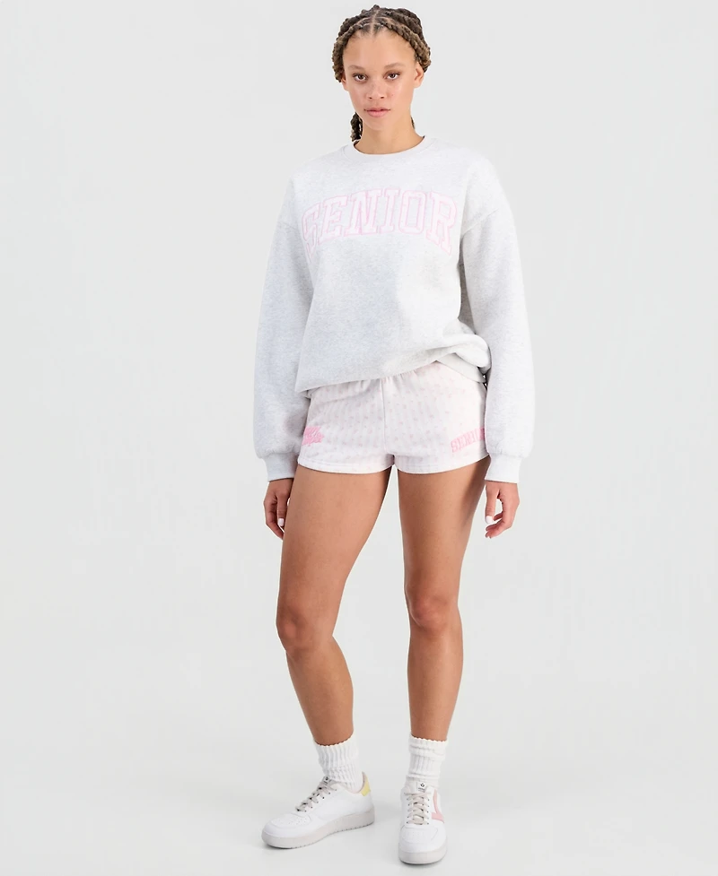 The Happy Camp3r Juniors' Embroidered Crewneck Sweatshirt