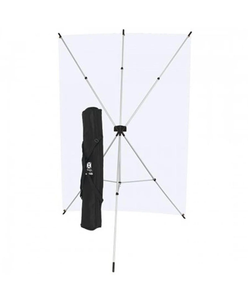 Westcott 5 x 7' White X-Drop Backdrop Kit, with X-Drop Stand and Travel Case