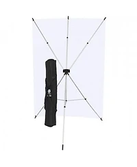 Westcott 5 x 7' White X-Drop Backdrop Kit, with X-Drop Stand and Travel Case