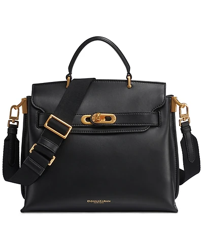 Donna Karan New York Turn-Lock Bridgehampton Small Satchel Bag