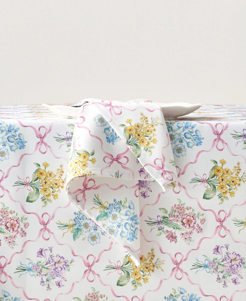 Lenox Elegant Bouquet 4-Pack Ribbon Napkins, 19" x 19"