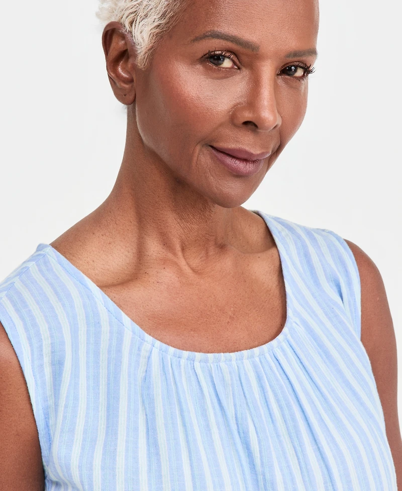 Style & Co Petite Sleeveless Crew Neck Top, Macy's Exclusive