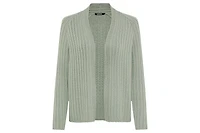 Olsen Women's Rib Knit Open Front Cardigan