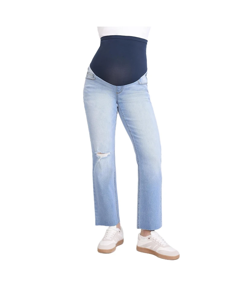 Motherhood Maternity Secret Fit Over the Belly Slim Straight Leg Jeans