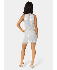Bebe Women's Clear Sequin Dress