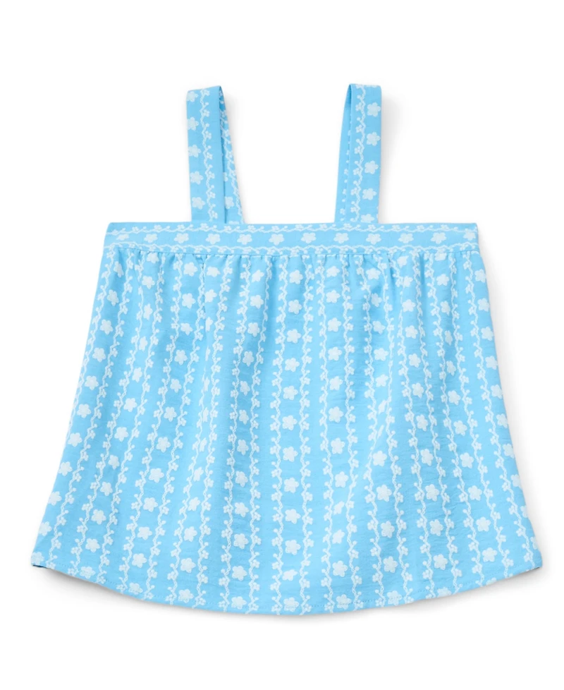 Cece Girls/Bernard Chaus Inc Girls' 7-16 Boxy Embroidered Tank Top