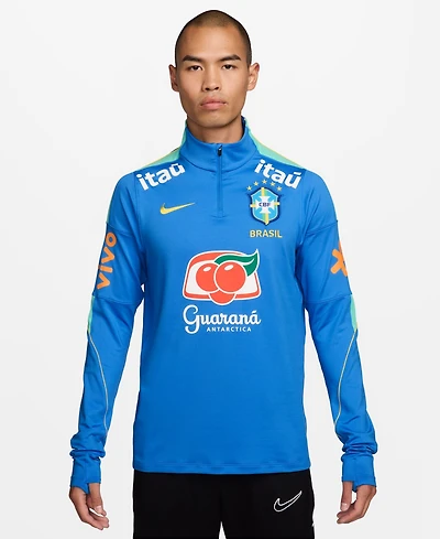 Nike Men's Brazil Strike Soccer Long-Sleeve T-Shirt