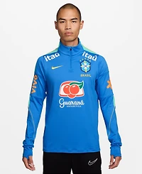 Nike Men's Brazil Strike Soccer Long-Sleeve T-Shirt