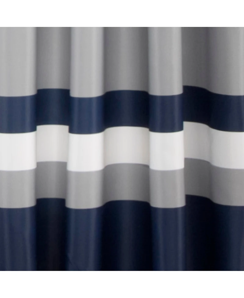 Lush Decor Alexander Stripe Light Filtering Window Curtain Panels Pair - Curtains For Bedroom - Striped Living Room Curtains