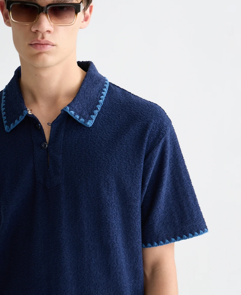 Scotch & Soda Men's Point Collar Polo Shirt