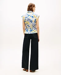 Tommy Hilfiger Women's Smocked Waist Shirt
