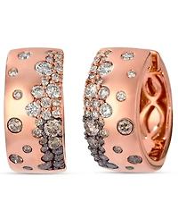 Le Vian Chocolate Ombre Diamond Earrings (1.18 ct. t.w.) in 14k Strawberry Gold