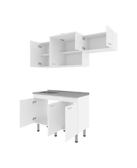 Fm Furniture El Capitan Modular Kitchen Set - Complete Solution for Modern Kitchens with Storage, Kronos