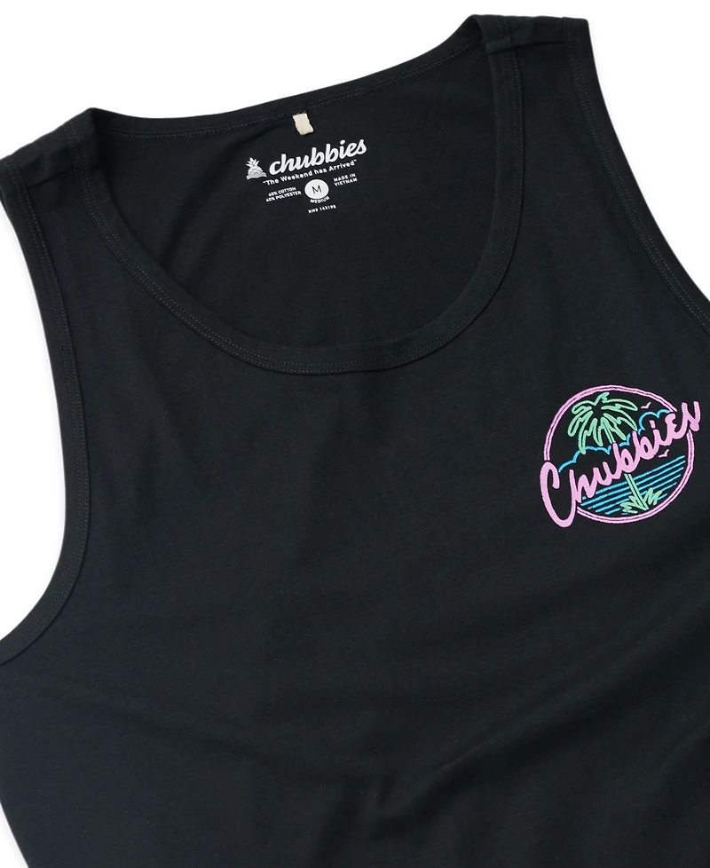 Chubbies Men's The Night Never Sleeps Regular-Fit Graphic Tank Top