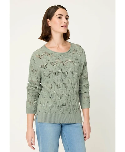 Olsen Women's Artisan Stitch Sweater