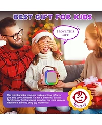 Ipason Kids Karaoke Machine: Portable Speaker & 2 Wireless Mics Top 2025 Birthday/Christmas Gift for Girls 3-12