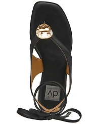 Dv Dolce Vita Women's Markly Lace-Up Embellished Flat Sandals