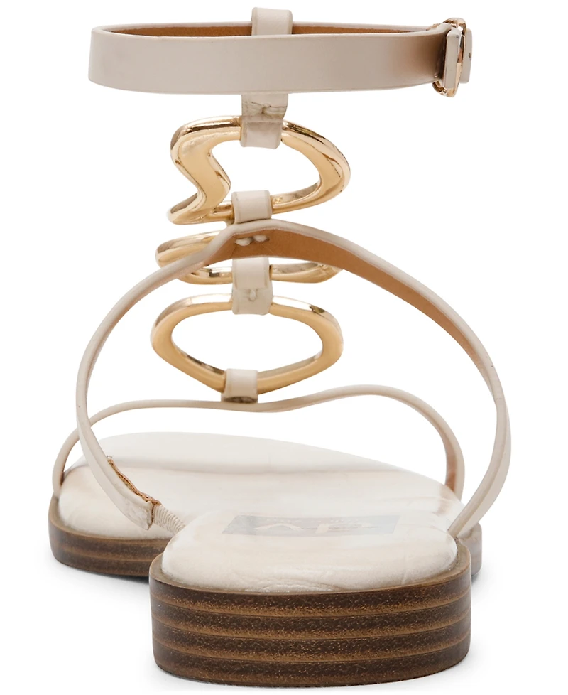 Dv Dolce Vita Women's Macin Embellished Gladiator Flat Sandals