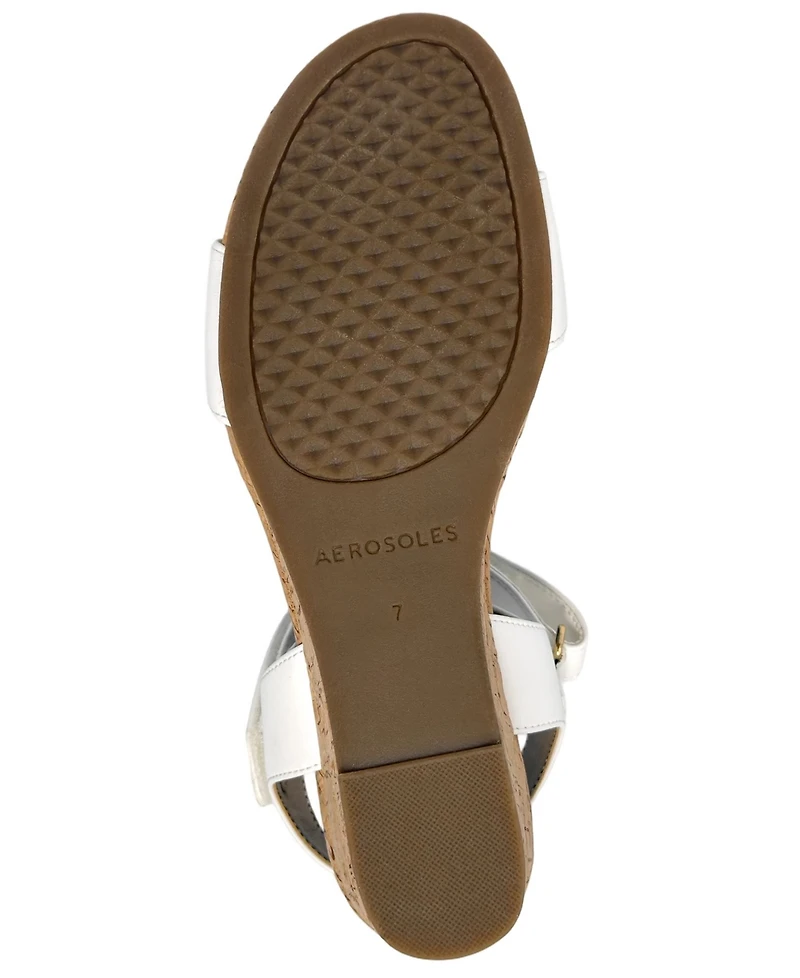 Aerosoles Women's Wel Open Toe Wedge Sandals
