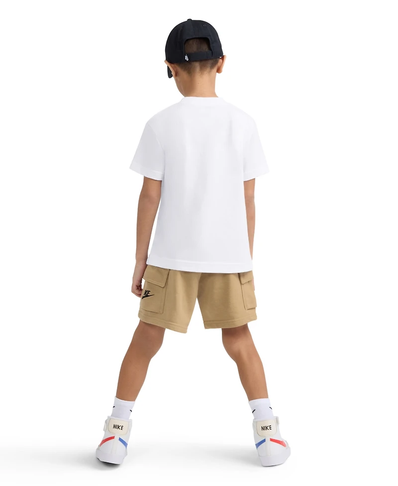 Nike Little Boys Pocket T-Shirt & French Terry Shorts, 2 Piece Set