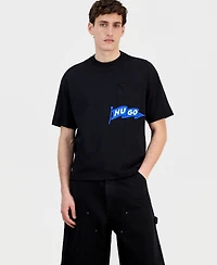 Hugo Boss Men's Cotton Pocket Logo Crewneck T-Shirt