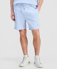 Hugo Boss Men's Waffle Jersey 7" Drawstring Shorts