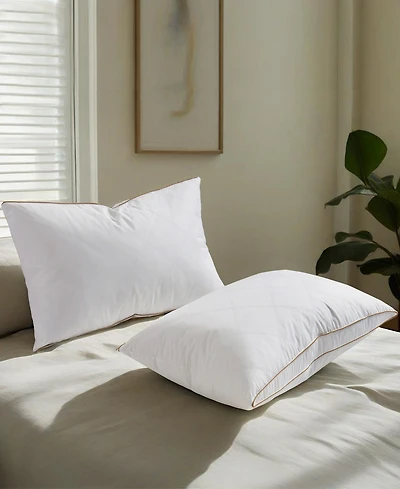 Unikome Medium Firm Goose Down Feather 2-Pack Pillows, King