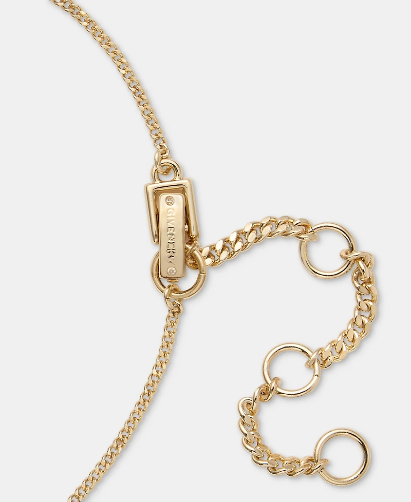 Givenchy Cubic Zirconia Lariat Necklace, 16" + 3" extender