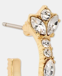 Givenchy Small Crystal C-Hoop Earrings, 0.8"