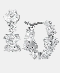 Givenchy Extra Small Cubic Zirconia Huggie Hoop Earrings, 0.36"