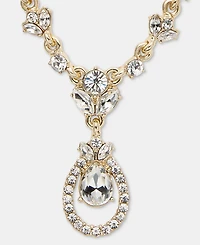 Givenchy Crystal Orbital Pendant Necklace, 16" + 3" extender