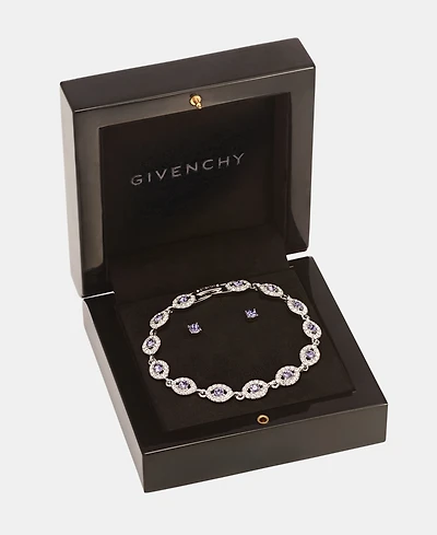 Givenchy 2-Pc. Set Stone & Crystal Link Bracelet Stud Earrings