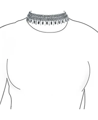 Bling Jewelry Native American Style Feather Choker Necklace Bohemian Boho Western Jewelry