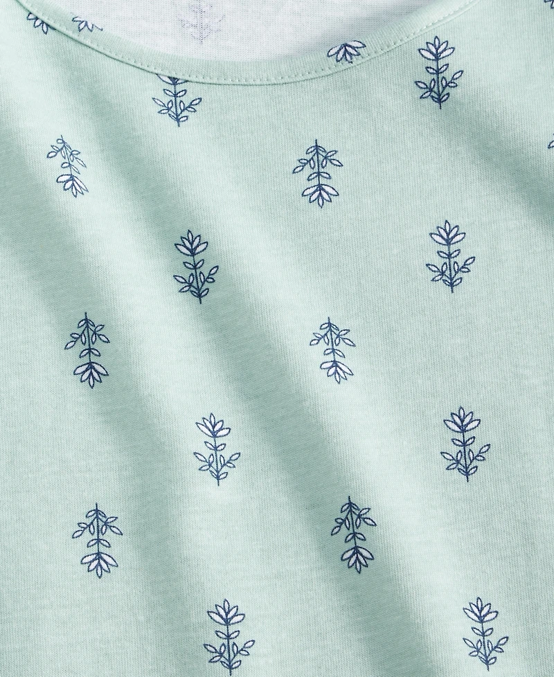 Charter Club Women's Printed Jersey Tank Sleepshirt, Exclusively at Macy's