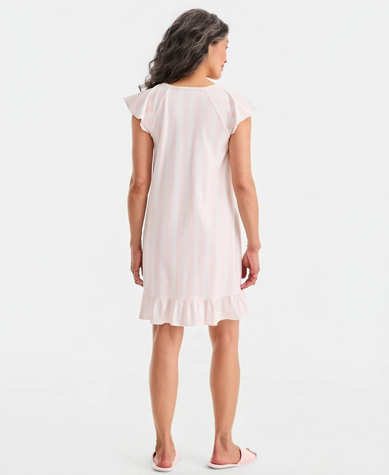 Charter Club Women's Mother's Day Printed Cotton Short Sleep Gown, Macy's Exclusive