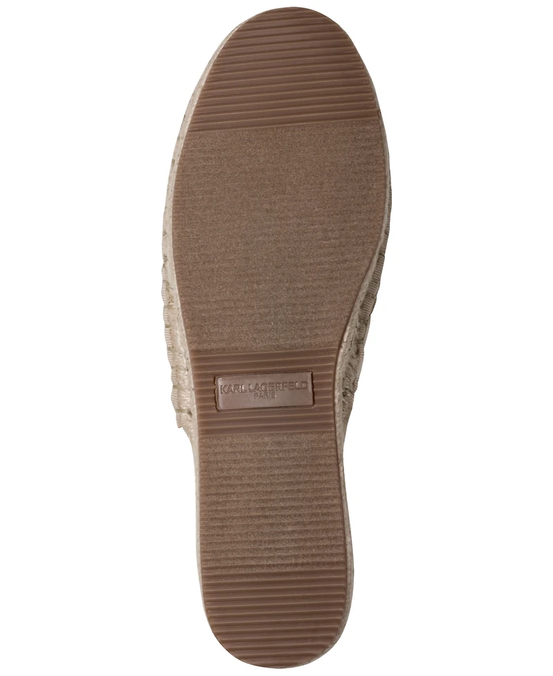 Karl Lagerfeld Paris Women's Malaysia Round Toe Mule Flats