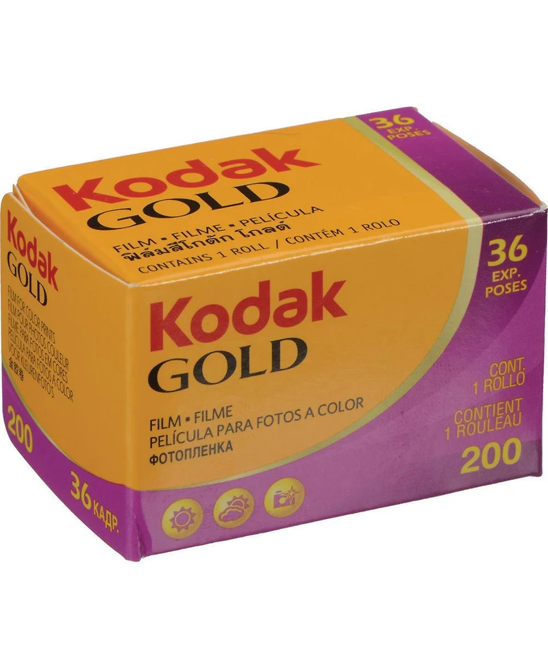 Kodak Kodacolor Gold 200 35mm Color Negative Roll Film, 5-Pack with Shoulder Bag