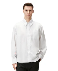 Pcfg Men's Pure Cotton Zip-Front Woven Shirt