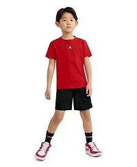 Jordan Little Boys Dri-fit Jumpman Woven Play Jersey T-Shirt & Mesh Shorts, 2 Piece Set